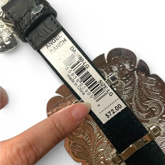 Angel Ranch Silver concho Belt NEW - Picture 5 of 5
